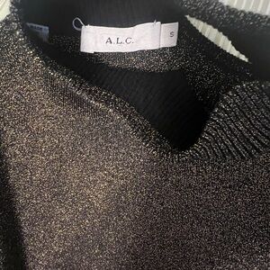 A.L.C. Black and Gold Dress